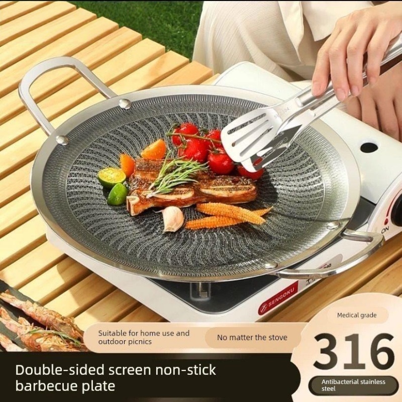 Home Cooking Gas Stove - Wielofunkcyjna patelnia grillowa ze stali nierdzewnej