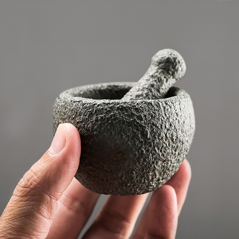 Mortar Pestle Granite - Naturalny granitowy zestaw młotka i tłuczka,