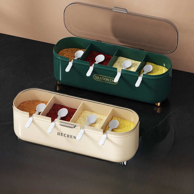 Home Cooking Set - Zestaw pojemników na przyprawy kuchenne, wielokomorowy,