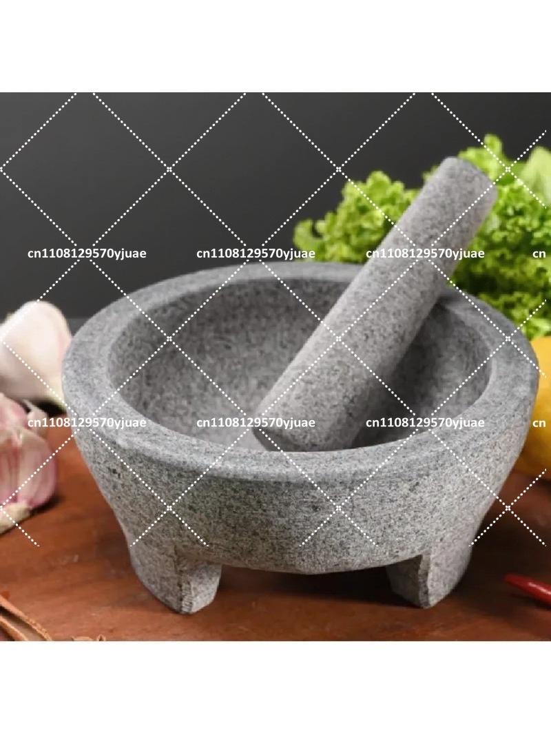 Mortar Pestle Granite - Naturalny granitowy moździerz i tłuczek do
