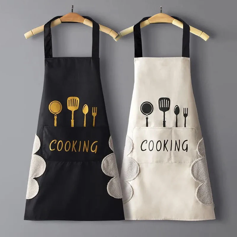 Home Cooking Work - Fartuch Wodoodporny Olejoodporny z Możliwością Wycierania