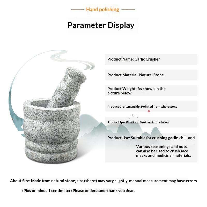 Naturalny granitowy moździerz  – Mortar Pestle Granite recenzja i cena