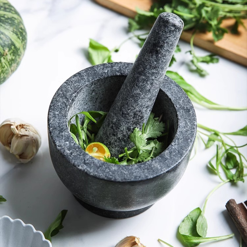 Zestaw tłuczka i tłuczka stożk – Mortar Pestle Granite recenzja i cena