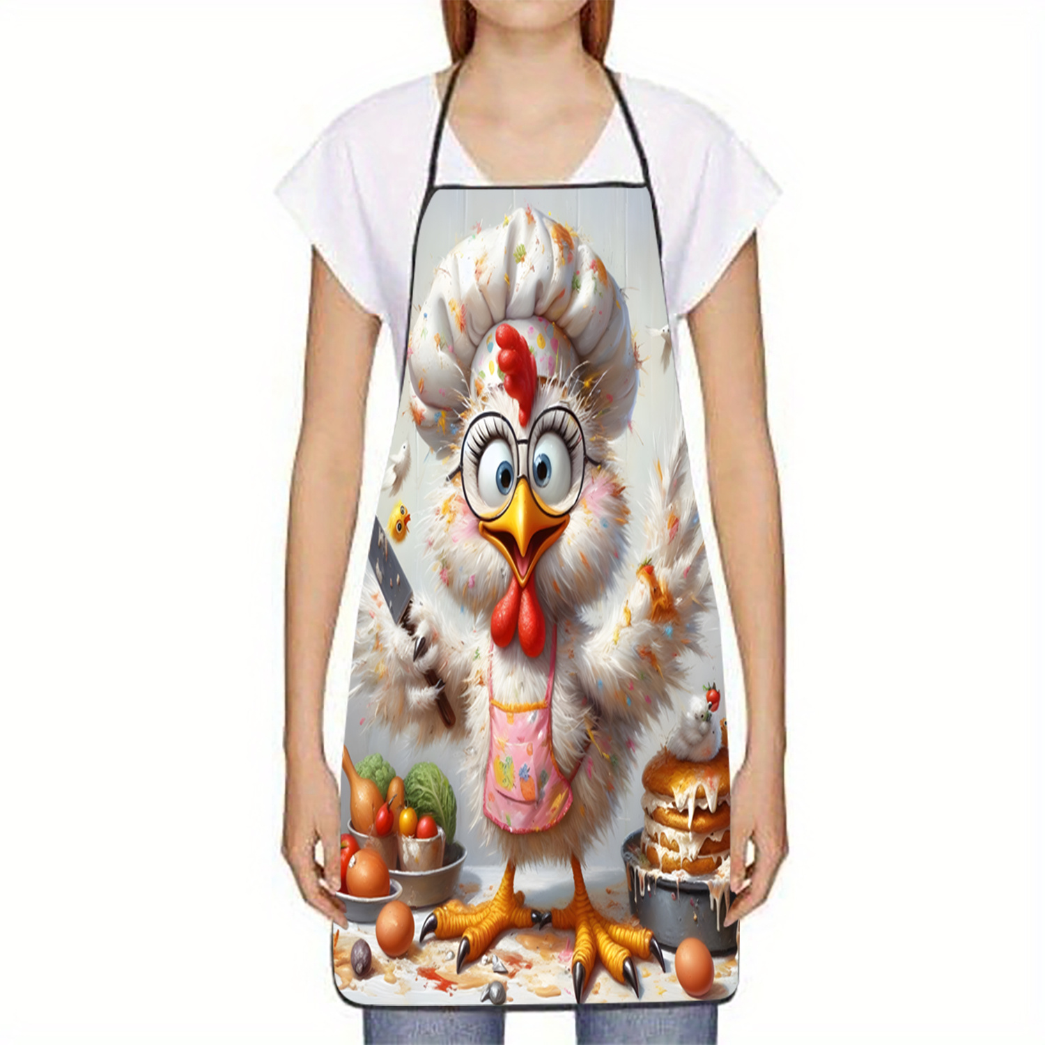 Zabawny fartuch kuchenny z kur – Mom'S Home Cooking recenzja i cena