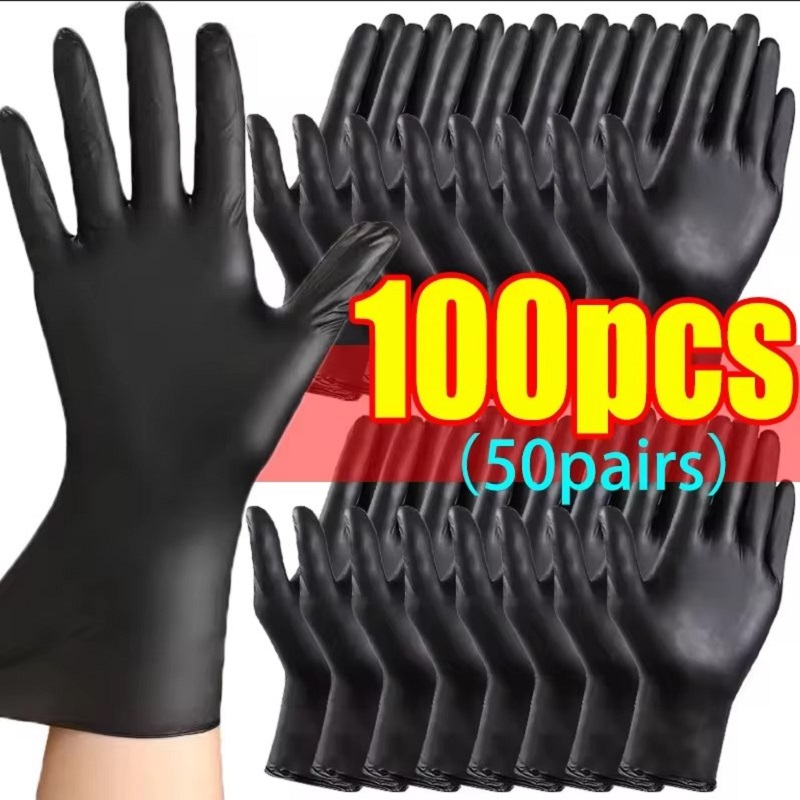 Jednorazowe czarne rękawiczki  – Home Cooking Work recenzja i cena