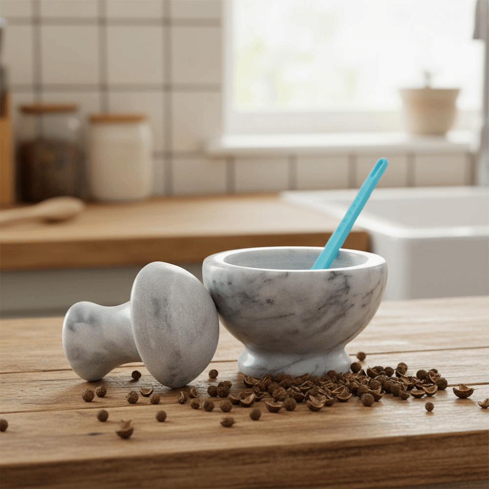 Ręczna praska do czosnku, marm – Mortar Pestle Granite recenzja i cena